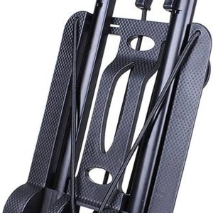 Folding Hand Truck with 2 Wheels – Portable Luggage Cart for Travel, Shopping, Airport, Foldable Utility Cart for Suitcases, Groceries, Lightweight Carry Cart