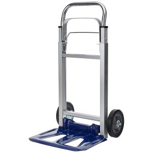 Folding Hand Truck, 90KG Capacity, Aluminum Frame, Extendable Handle Sack Truck